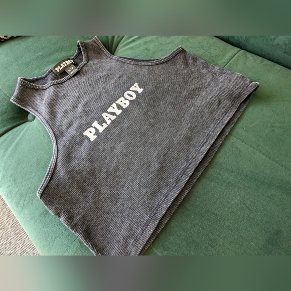 Playboy Rustic Look Crop Top - Picture 2 of 2